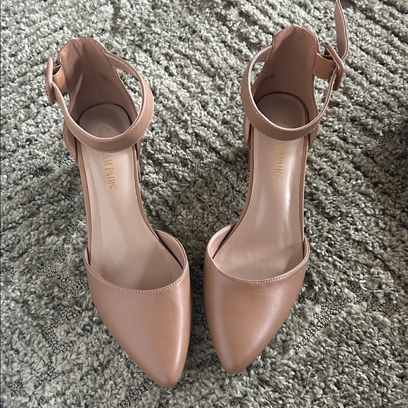 Dream Pairs Shoes - Dream Pairs Women's Brown Ankle Strap Heels